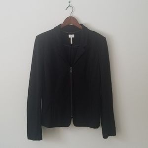 Laundry Shelli Segal Black Moto Blazer Jacket 14